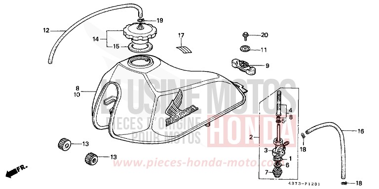 RESERVOIR A CARBURANT (XL125SD/F/H/L) for   from 