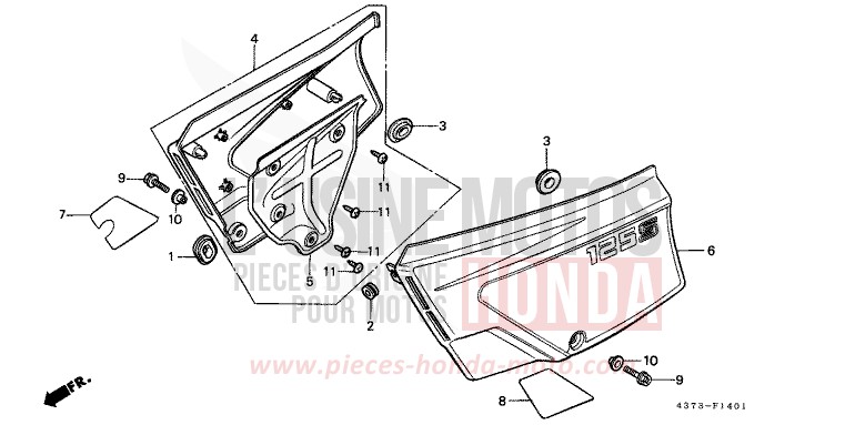 COUVERCLE LATERAL (XL125SD/F/H/L) for   from 