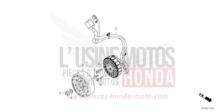 A.C.G. STARTER for NSS125AD PEARL FALCON GRAY (NHC61) from 2023