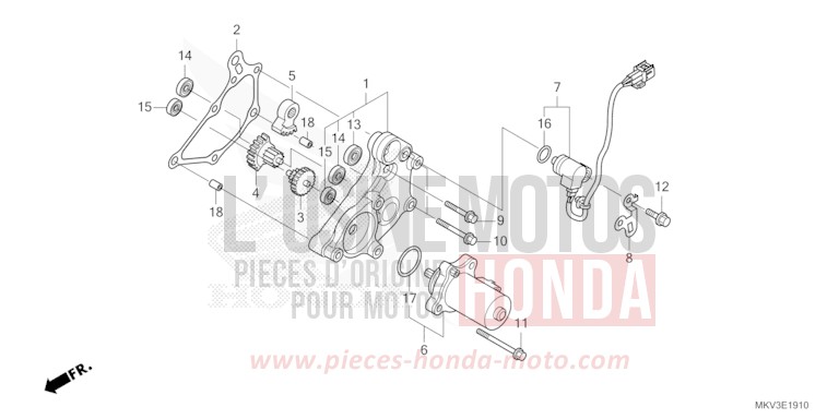 REDUCTION GEAR for NSS750 PEARL GLARE WHITE (NHB53) from 2023