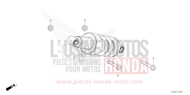 REAR CUSHION for CBF125N MAT GUNPOWDER BLACK METALLIC (NH436) from 2023