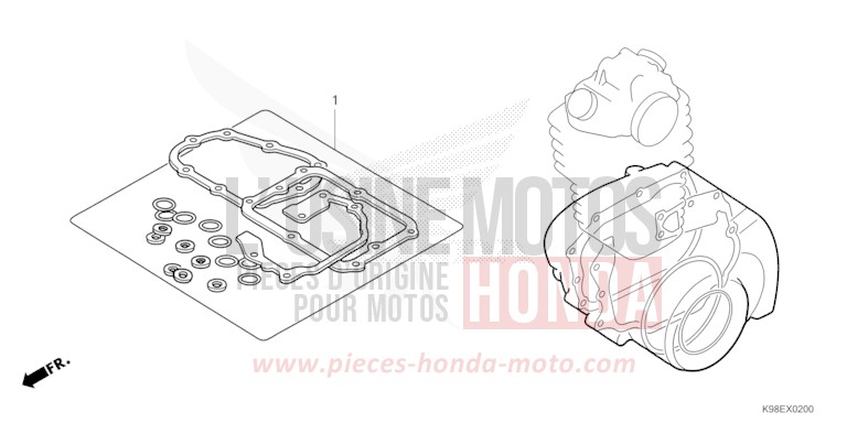 GASKET KIT B for CBF125N MAT CRYPTON SILVER MATALLIC (NHA40) from 2023