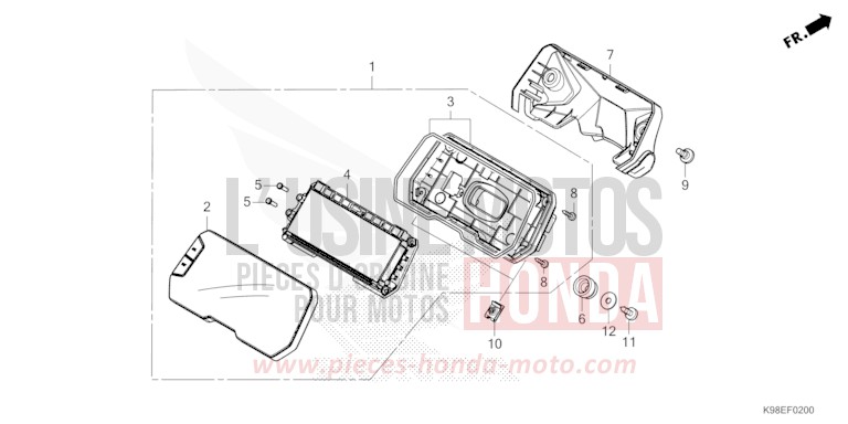 METER for CBF125N MAT CRYPTON SILVER MATALLIC (NHA40) from 2023