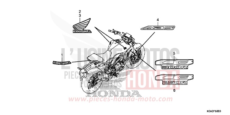 MARK for CBF300NA MAT CRYPTON SILVER MATALLIC (NHA40) from 2019