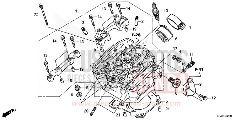 CYLINDER HEAD for CBF300NA MAT PEARL AGILE BLUE (PB413) from 2019