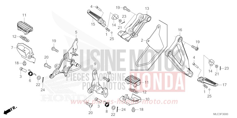 MARCHE for XL750 MAT IRIDIUM GRAY METALLIC (NHC64) from 2023