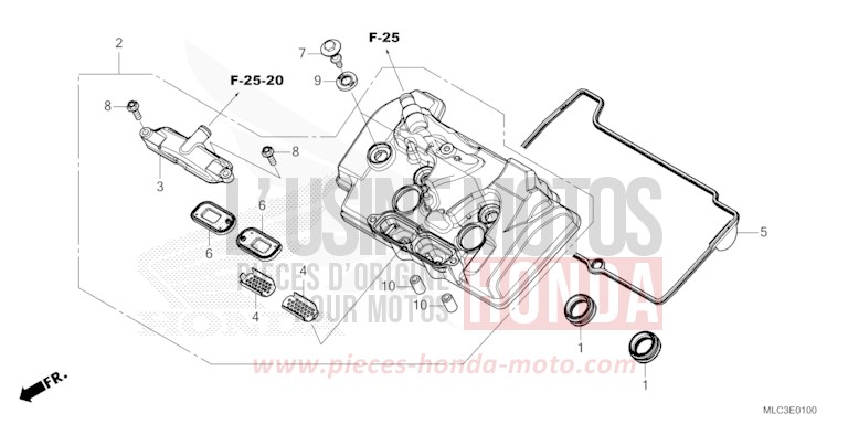 CYLINDER HEAD COVER for XL750 ROSS WHITE (NH196) from 2023
