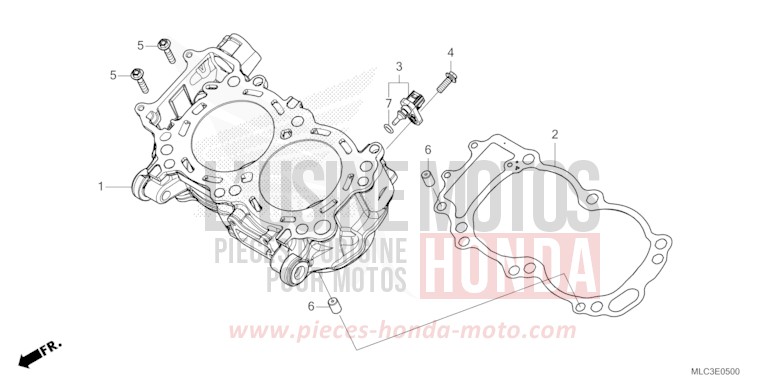 CYLINDRE for XL750 ROSS WHITE (NH196) from 2023