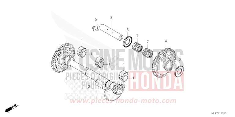 BALANCER SHAFT for XL750 MAT BALLISTIC BLACK METALLIC (NHA86) from 2023