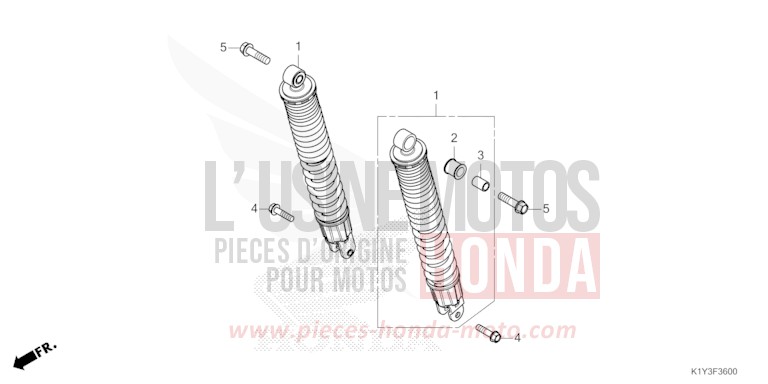 REAR CUSHION for WW125 MAT GALAXY BLACK METALLIC (NHA76) from 2023