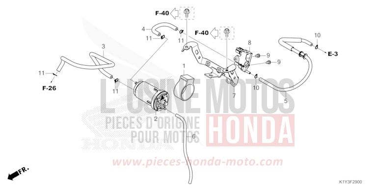 CANISTER for WW125 MAT SUIT BLUE METALLIC (PB434) from 2023