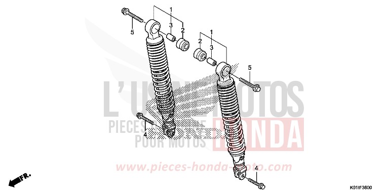 REAR CUSHION for SH125AD PEARL COOL WHITE (NHA16) from 2014