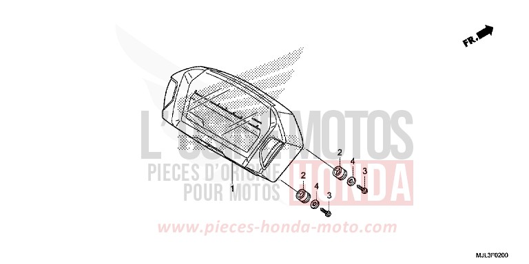 METER for NC750XA SWORD SILVER METALLIC (NHA95) from 2014