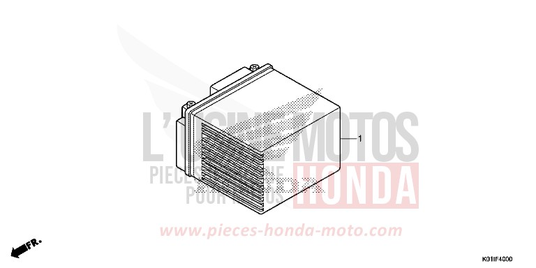 BATTERY for SH125 PEARL SIENA RED (R320) from 2014