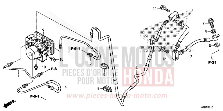 ABS MODULATOR for SH125 PEARL SIENA RED (R320) from 2014