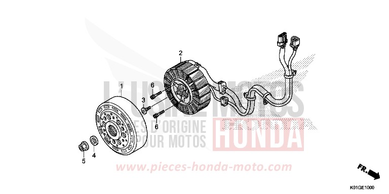 A.C.G. STARTER for SH125AD PEARL COOL WHITE (NHA16) from 2016