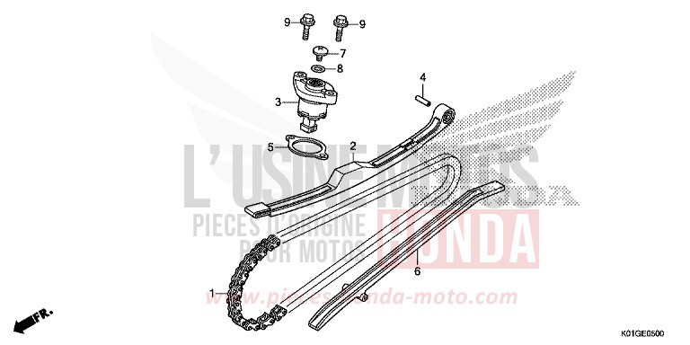 CAM CHAIN/TENSIONER for SH125 PEARL SIENA RED (R320) from 2016