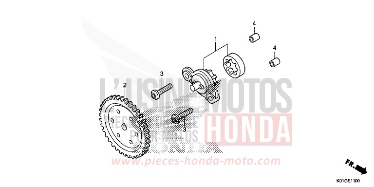 OIL PUMP for SH125 PEARL SIENA RED (R320) from 2016