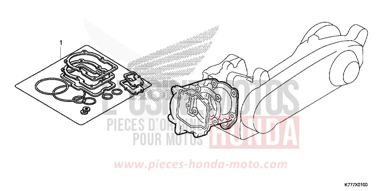 GASKET KIT A for SH125 PEARL SPLENDOR RED (R369) from 2017