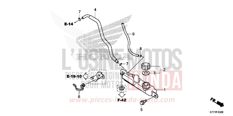 RESERVE TANK for SH125AD PEARL NIGHTSTAR BLACK (NHA84) from 2017