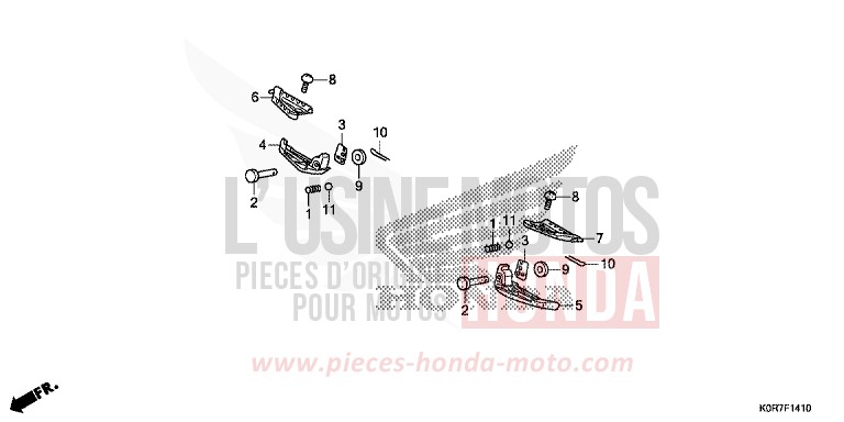 PILLION STEP for SH125 PEARL SPLENDOR RED (R369) from 2020