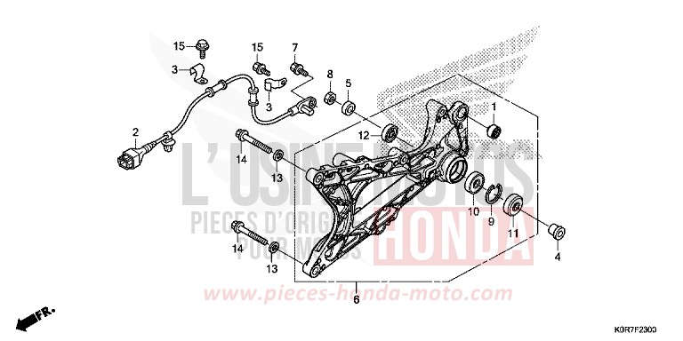 SWINGARM for SH125AD TIMELESS GRAY METALLIC (NHC28) from 2020