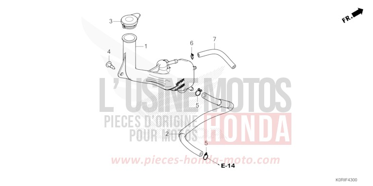 RESERVE TANK for SH125AD MAT PEARL COOL WHITE (NHB44) from 2023