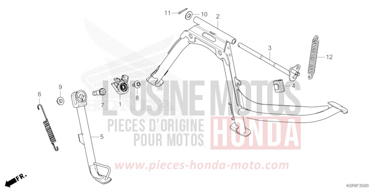 STAND for SH125AD PEARL NIGHTSTAR BLACK (NHA84) from 2023