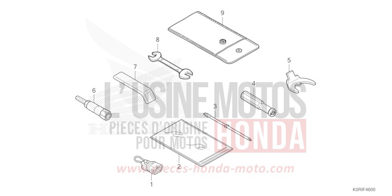 TOOL for SH125AD MAT PEARL COOL WHITE (NHB44) from 2023