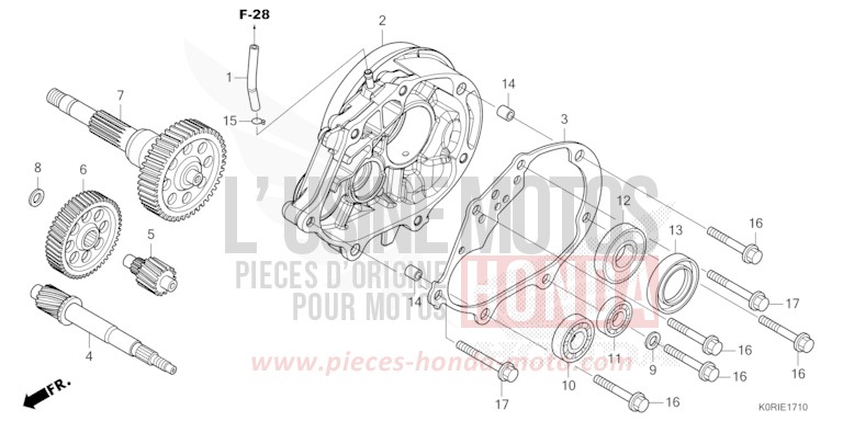 TRANSMISSION for SH125AD MAT PEARL PACIFIC BLUE (PB397) from 2023