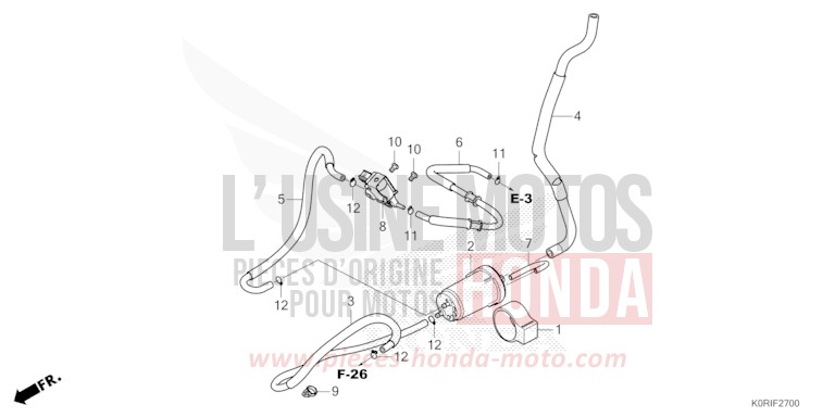 CANISTER for SH125AD PEARL NIGHTSTAR BLACK (NHA84) from 2023