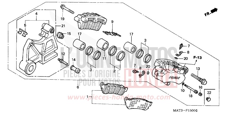 ETRIER DE FREIN ARRIERE for   from 