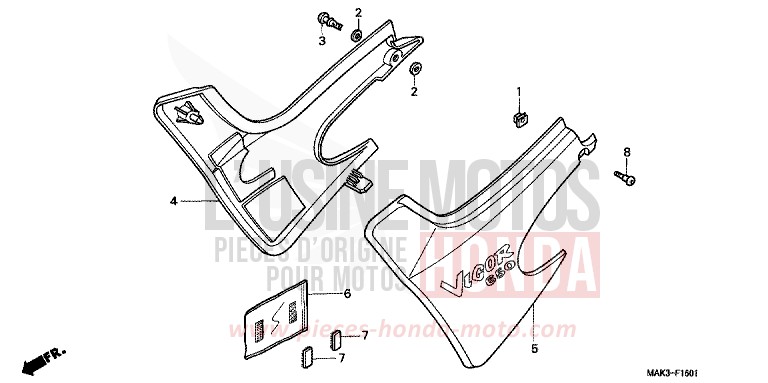 COUVERCLE LATERAL (2) for   from 