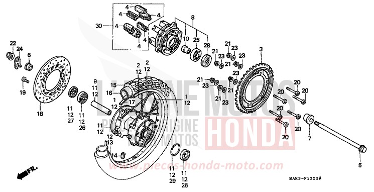 ROUE ARRIERE for   from 