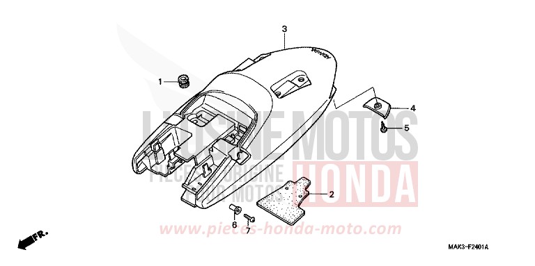 GARDE-BOUE ARRIERE (2) for   from 