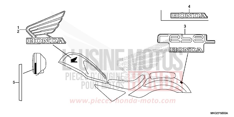 MARK for CMX500 CANDY DIESEL RED (R326) from 2023