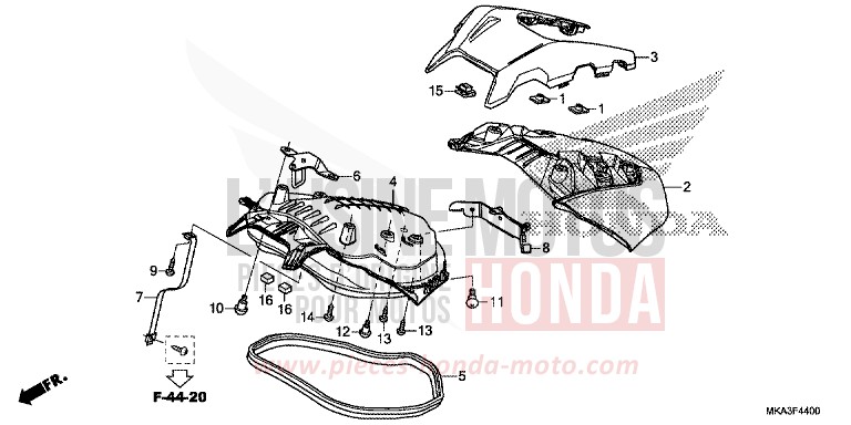 LUGGAGE LID for NC750XA SWORD SILVER METALLIC (NHA95) from 2018