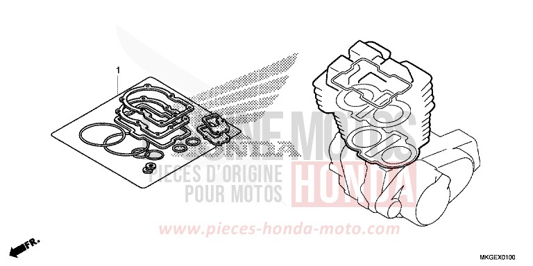 GASKET KIT A for CMX500 PEARL SMOKY GRAY (NHC53) from 2023