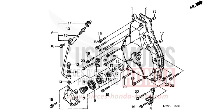 CLUTCH COVER for VALKYRIE NOIR (NH1) from 2001
