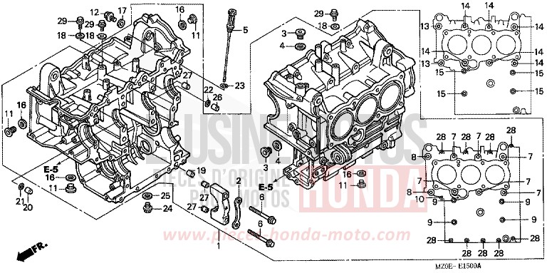 CYLINDER BLOCK for VALKYRIE NOIR (NH1) from 2001