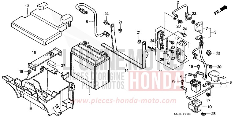 BATTERY for VALKYRIE NOIR (NH1) from 2001