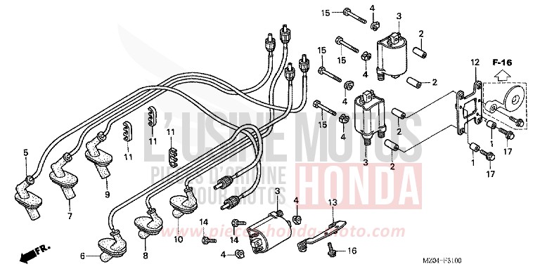IGNITION COIL for VALKYRIE NOIR (NH1) from 2001