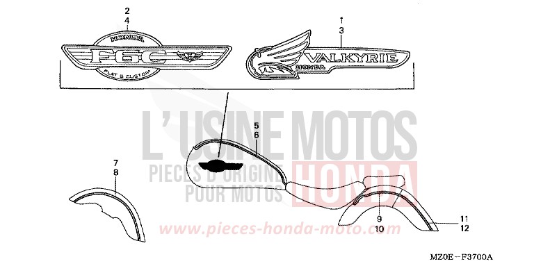 STRIPE/MARK for VALKYRIE NOIR (NH1) from 2001