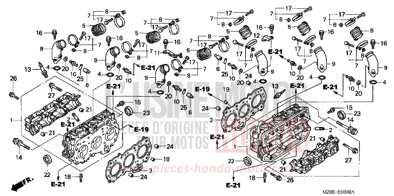 CYLINDER HEAD for VALKYRIE NOIR (NH1) from 2002