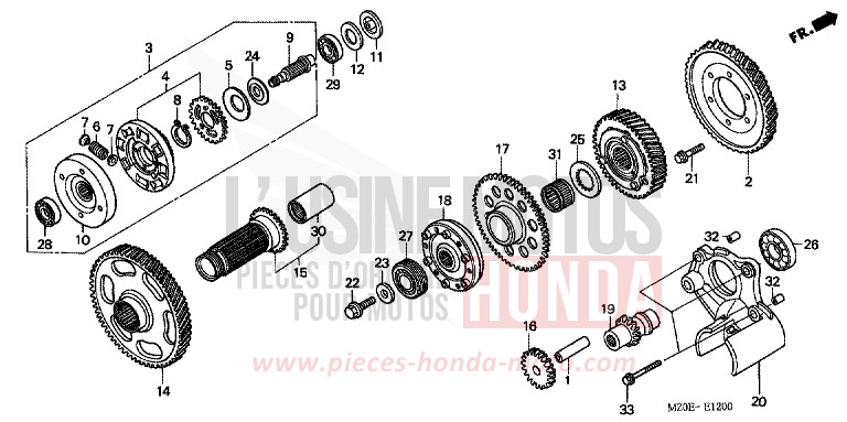 PRIMARY GEAR for VALKYRIE NOIR (NH1) from 2002