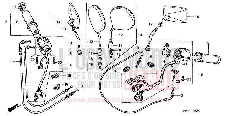 SWITCH/CABLE for VALKYRIE NOIR (NH1) from 2002
