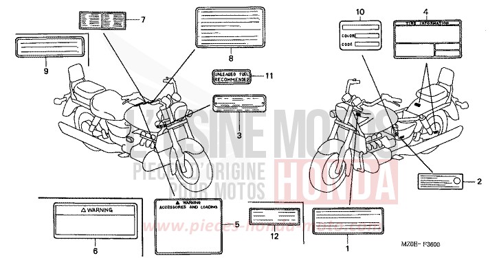 CAUTION LABEL for VALKYRIE NOIR (NH1) from 2002