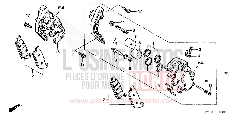 ETRIER DE FREIN AVANT for   from 
