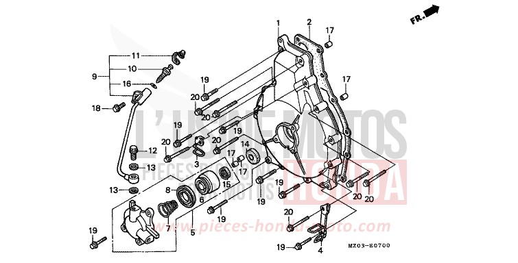 CLUTCH COVER for VALKYRIE PEARL CANYON COPPER (YR188B) from 1998