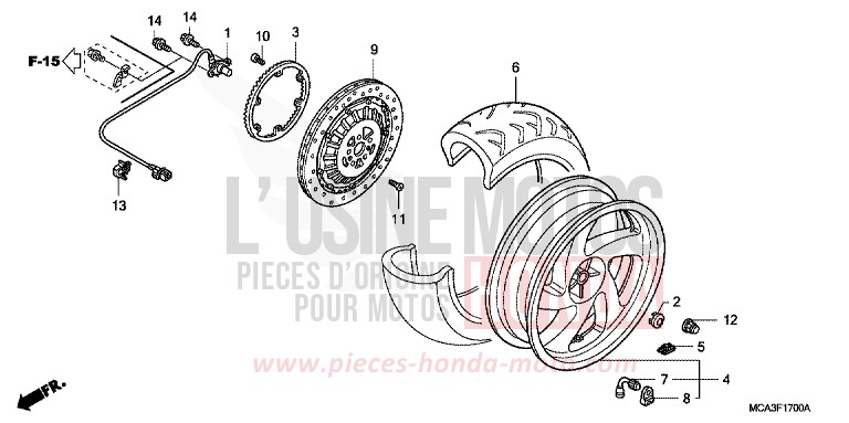 ROUE ARRIERE for   from 